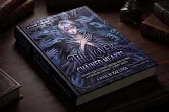 design an anime light novel cover with custom character artwork