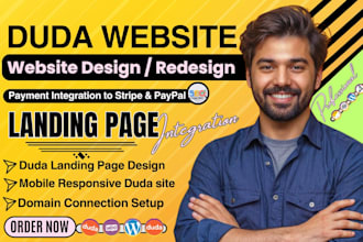 build and design a website using the duda website builder, duda website redesign