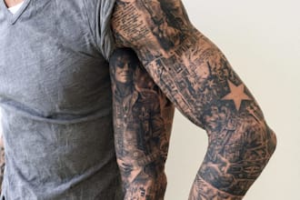 make a traditional japanese irezumi tattoo