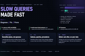 fix slow sql server queries and optimize your dotnet application