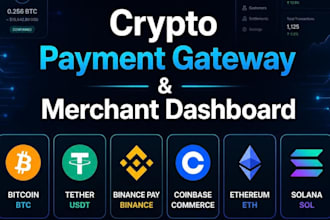 integrate crypto payment gateway with merchant dashboard