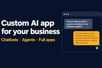 build a custom ai app for your business