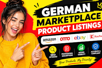 do german amazon listing, otto lisiting, german ebay lisiting, kaufland lisiting