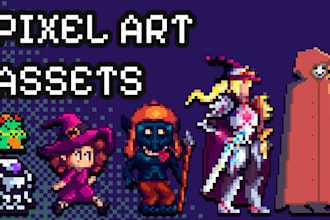 make pixel art assets and animations