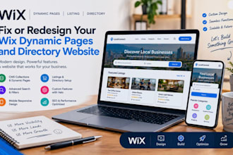 fix or redesign your wix dynamic pages and directory website