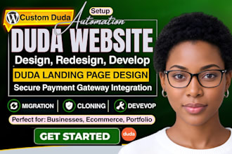 build duda website, design and redesign duda website, duda landing page redesign