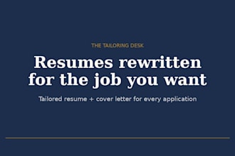 rewrite your resume and cover letter tailored to any job posting