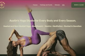 build squarespace yoga studio website yoga instructor website wellness website