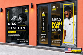 design storefront window graphics, storefront sign, viynl decal, window sticker
