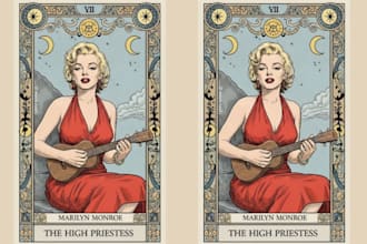 illustrate trading card game, board game, playing card game, tuck box design