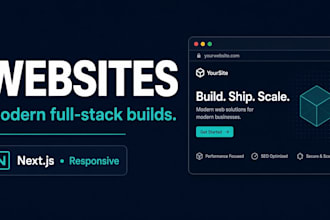 build modern websites and full stack web applications