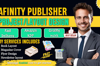 design professional books, ebooks, workbooks and documents in affinity publisher