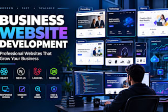 develop a professional business website