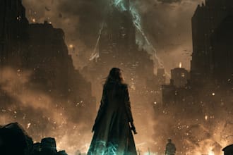 design a professional sci fi fantasy cover for your book