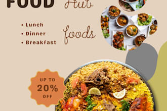 make food flyers and menu cards