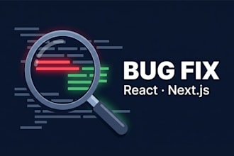 fix bugs in your react nextjs application