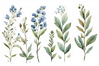 draw watercolor botanical illustration art