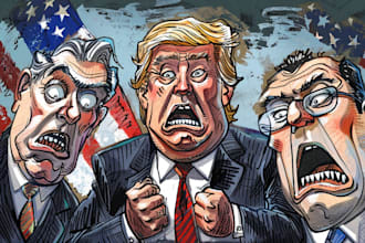 do a political cartoon for political cartoons