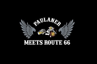 design a badass vintage biker bar and motorcycle logo