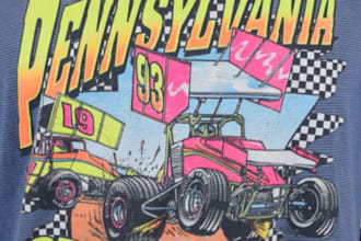 design a vintage classic racing t shirt logo with custom vector artwork
