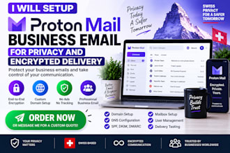 setup proton mail business email for privacy and encrypted delivery