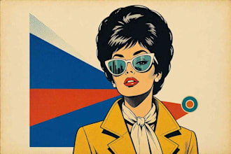 draw a retro pop art roy lichtenstein style