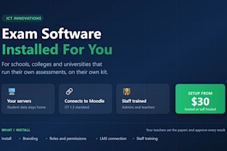 install ictexam exam management software for your institution