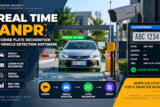 build real time anpr license plate recognition and vehicle detection software