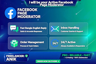 be professional facebook page manager and content creator