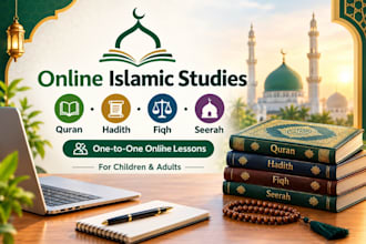 teach islamic studies, quran, hadith and fiqh online