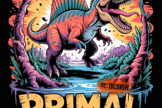 design high quality dinosaur festival logo with free source file