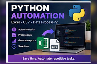 automate excel CSV and data processing tasks with python