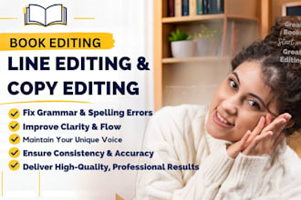 help indie authors with manuscript proofreading, line, and copy editing