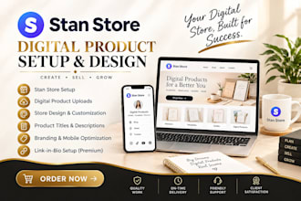 do stan store setup, digital product, stan store marketing, stan store design