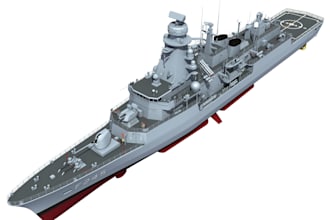 design 3d yacht exterior cargo midship section hull exterior marine yacht boat
