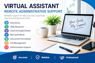 do accurate data entry, web research and administrative support