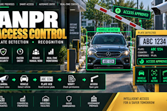 develop anpr vehicle access control, license plate detection and recognition