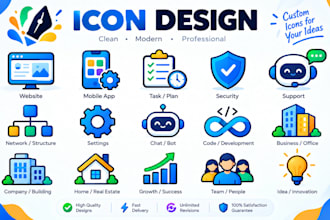 do icon design for your website