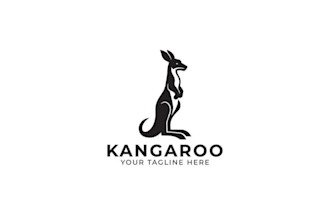 design a bold kangaroo logo for your brand, mascot, or business