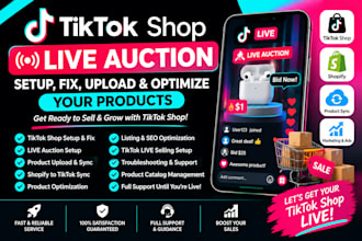 setup and manage your tiktok shop and live auction