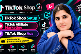 setup tik tok shop, tik tok affiliate and tiktok shop ads