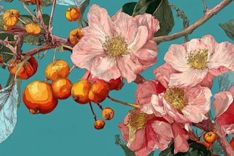 create botanical art inspired by vintage botanical prints