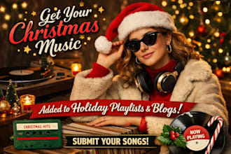 organically promote your christmas music to holiday playlists and blogs