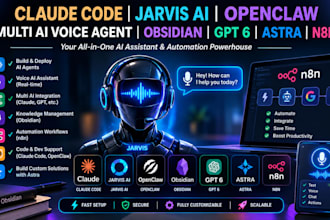 claude code jarvis ai openclaw multi ai voice agent obsidian gpt 6 astra n8n mcp