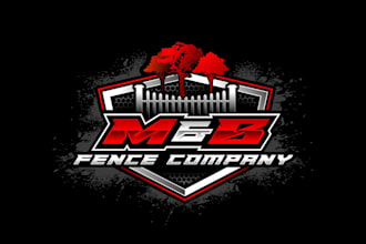create high quality and beautiful fence logo design