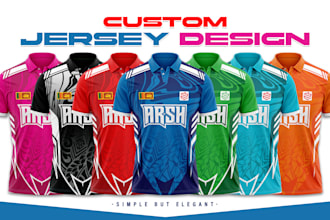 design a professional custom sports jersey
