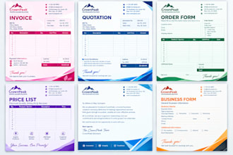 do editable invoice quotation letterhead pricelist template in word canva excel
