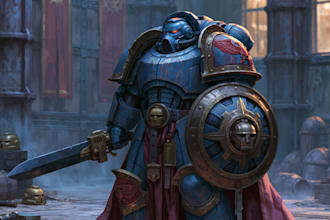 making a warhammer 40k art