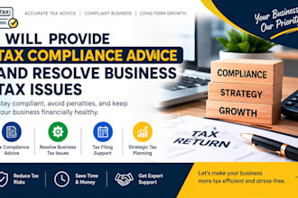 provide tax compliance advice and resolve business tax issues