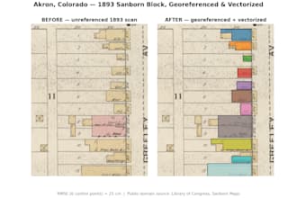 georeference your old map, plat or plan to real coordinates